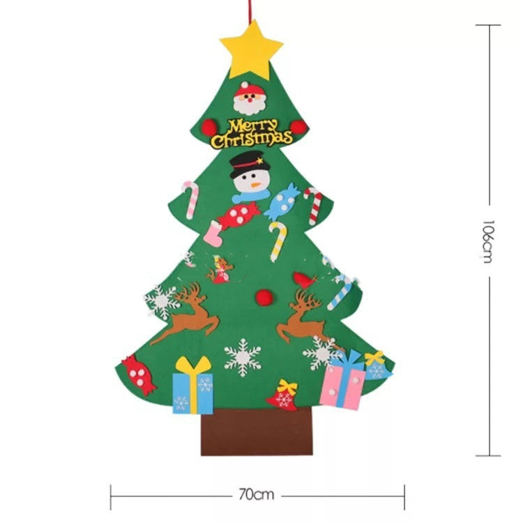 Tissu en feutre pour décorer le sapin de Noël
