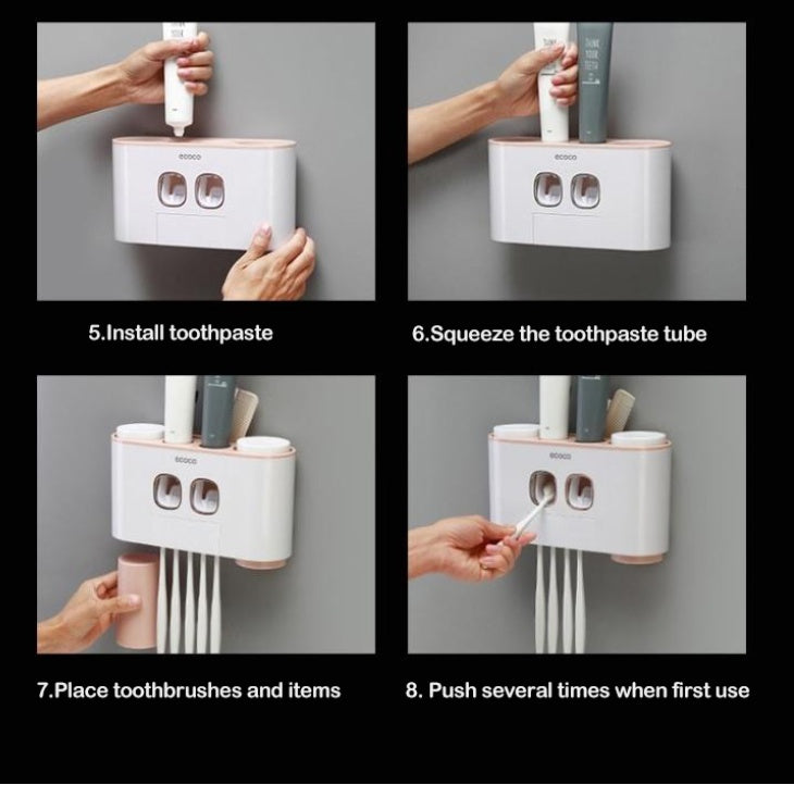 Porte-dentifrice, porte-brosse à dents, porte-brosse à dents, boîte de rangement