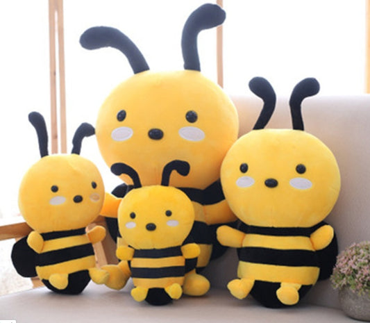 Jouet en peluche doux en forme d'abeille