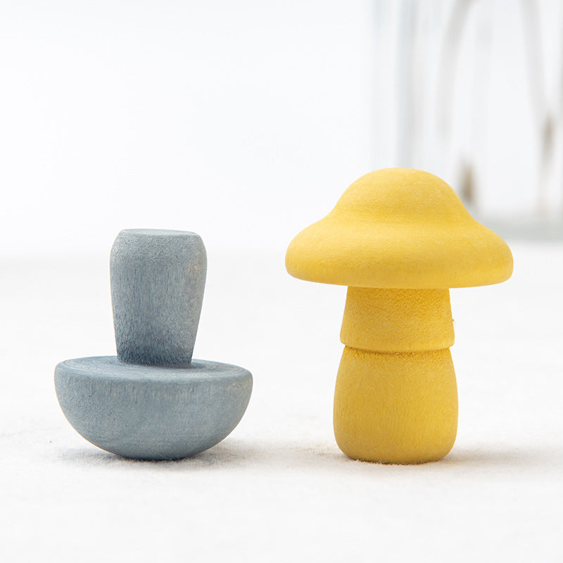 Jeu de cueillette de champignons de simulation, jouets en bois