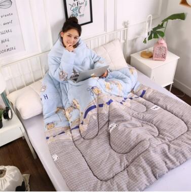 Couette d'hiver paresseuse avec manches