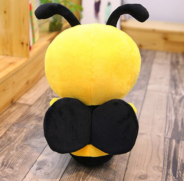 Jouet en peluche doux en forme d'abeille