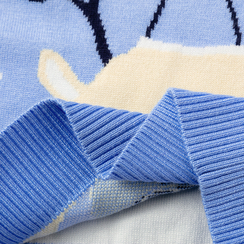 Jersey navideño con copos de nieve