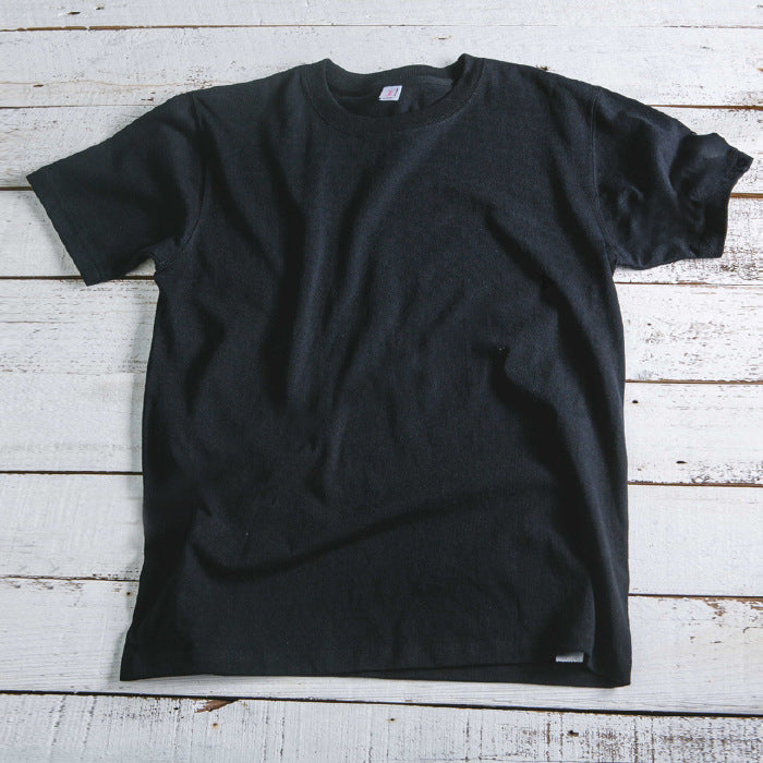 Unisex Thickened Heavy Pullover Japanese Short Sleeve Loose