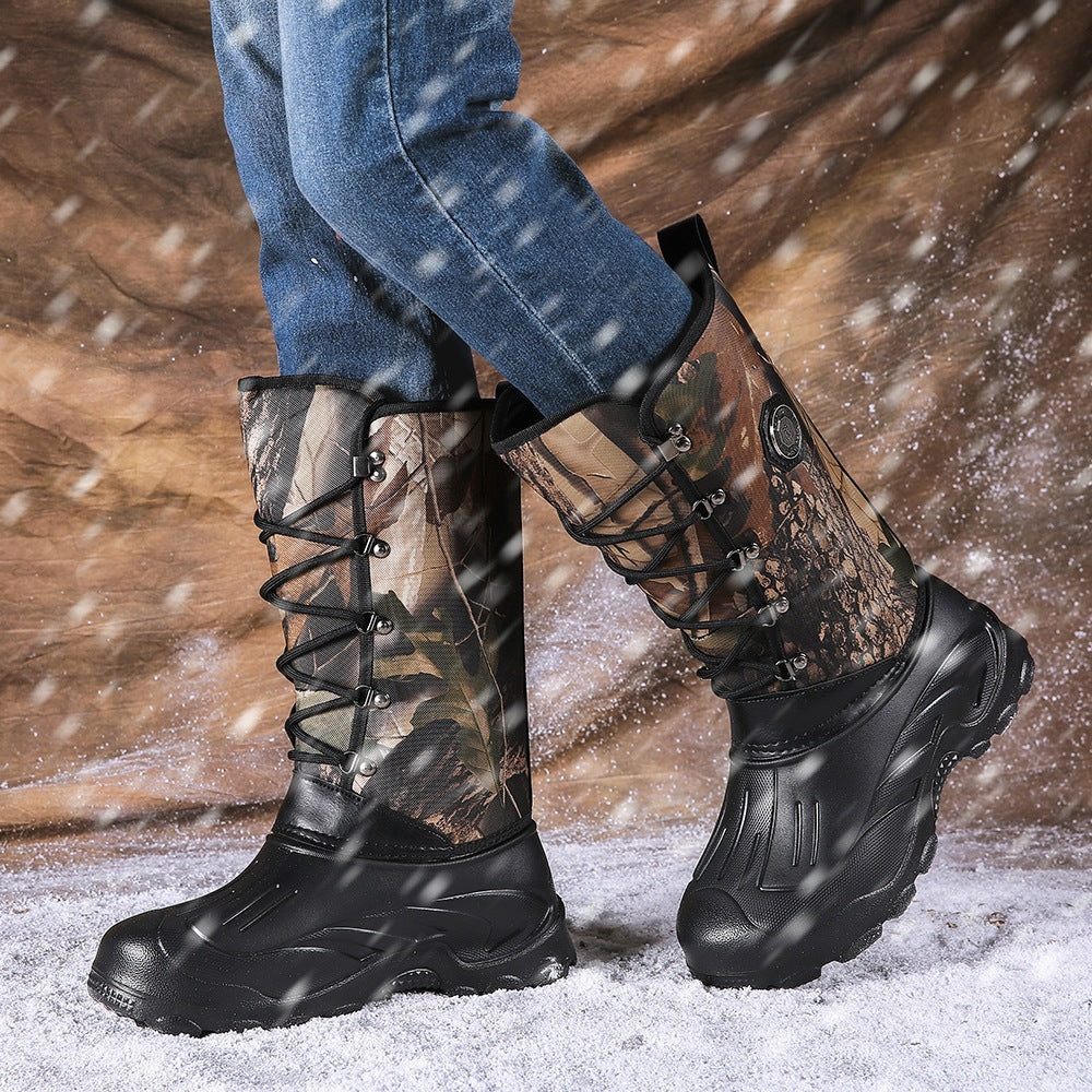 Bottes de pêche en plein air thermiques hautement imperméables pour hommes