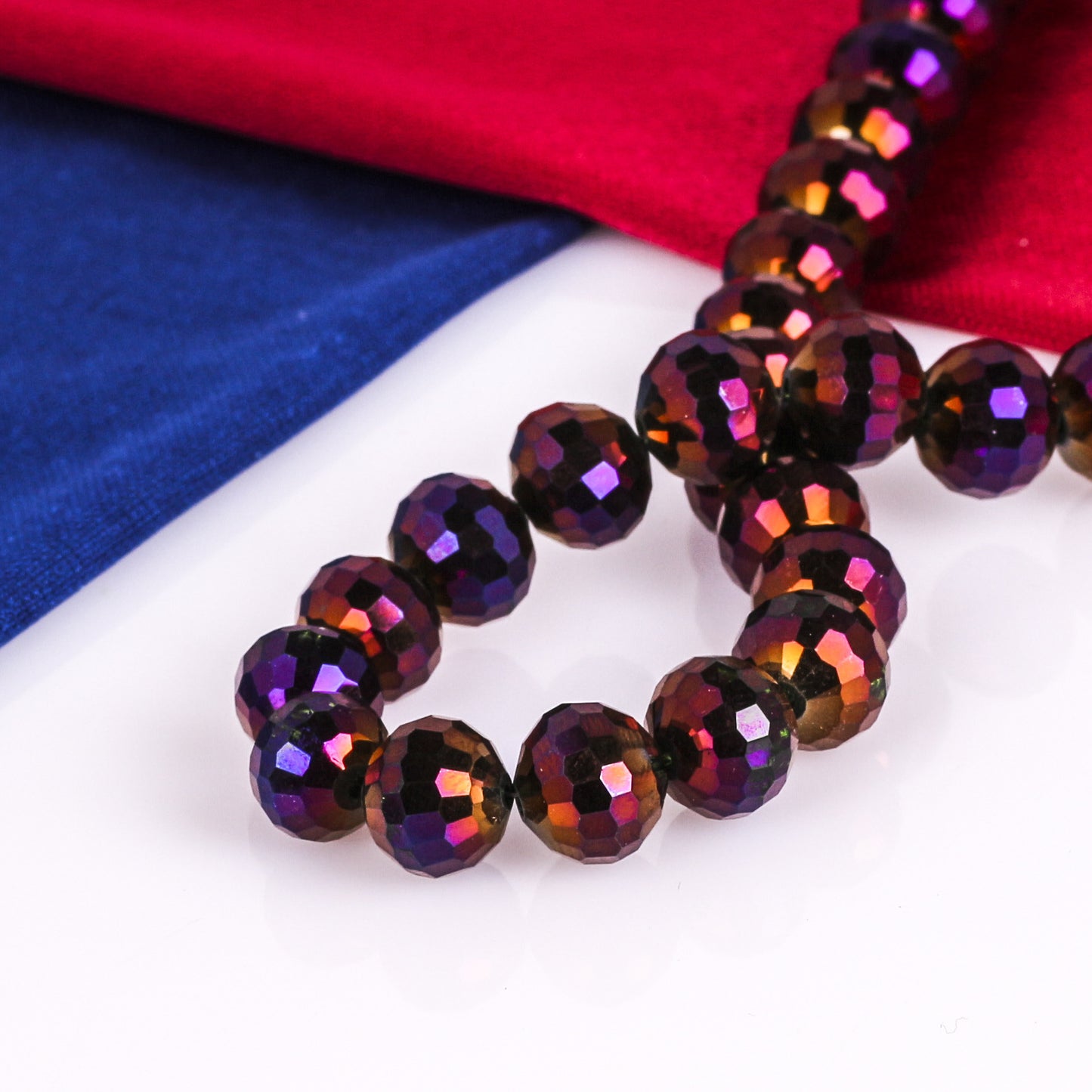 Accessoires de coiffure de mariée galvanisés, matériel d'ornement, perles coupées