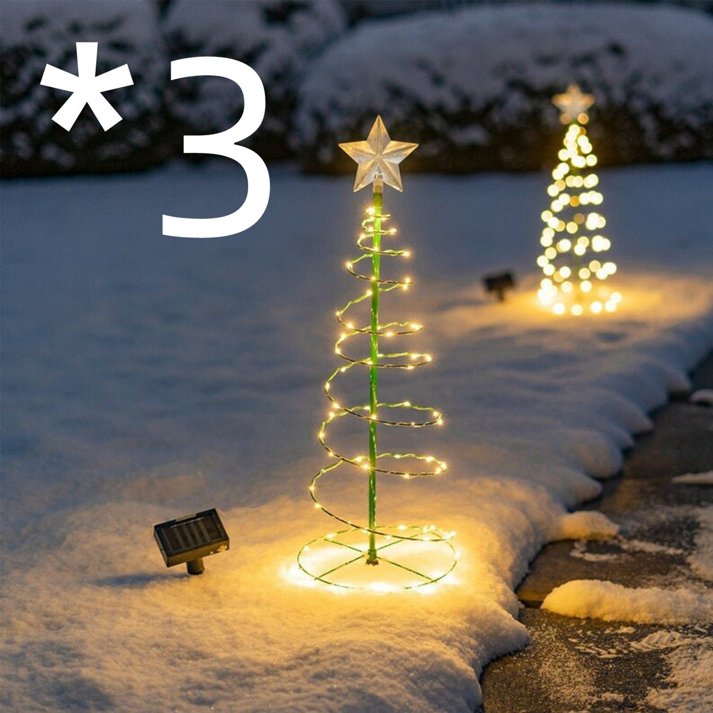 Decoración del árbol de Navidad Iluminación del patio al aire libre