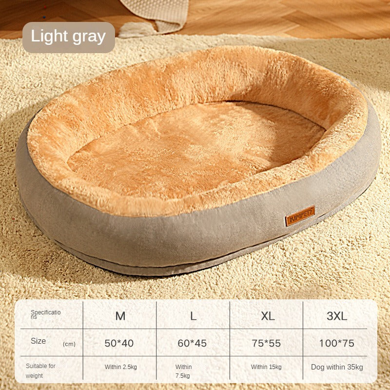 Lit pour chien amovible et lavable, lit chaud pour chat pour dormir