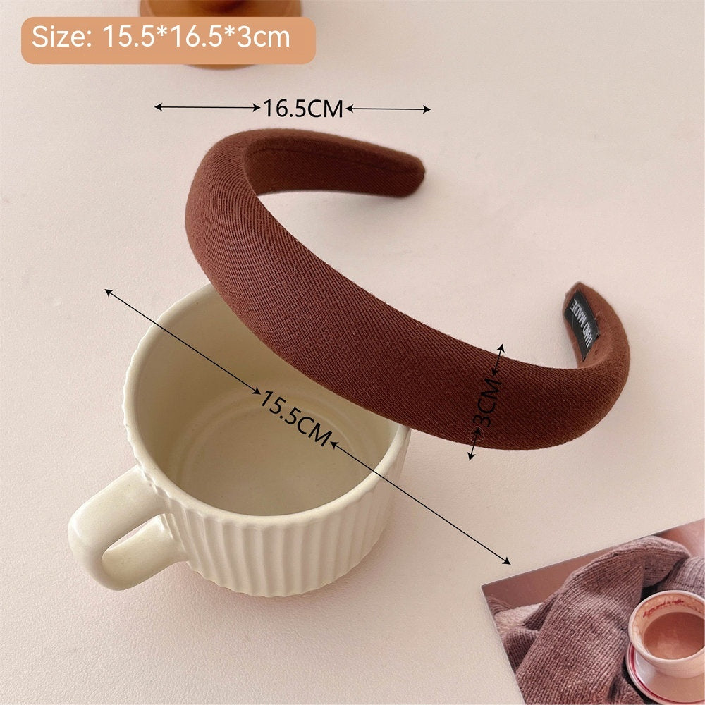 Milk Tea Coffee Color Series Headband Fashion