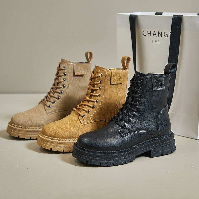 Botas de moto con cordones para estudiantes