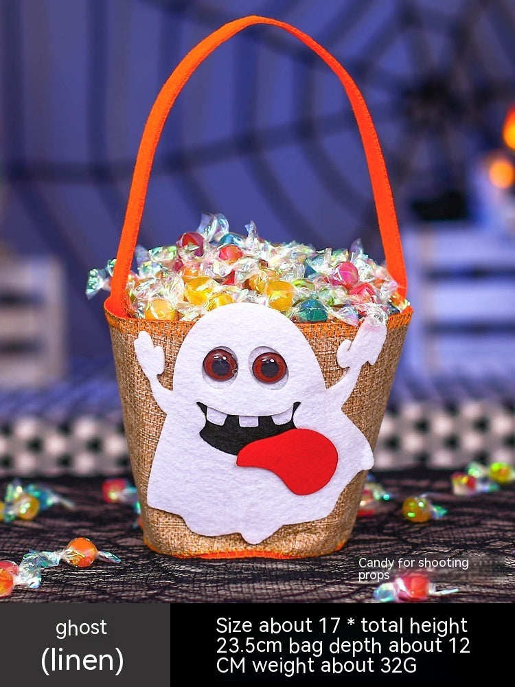 Halloween Pumpkin Bag Portable Children Props