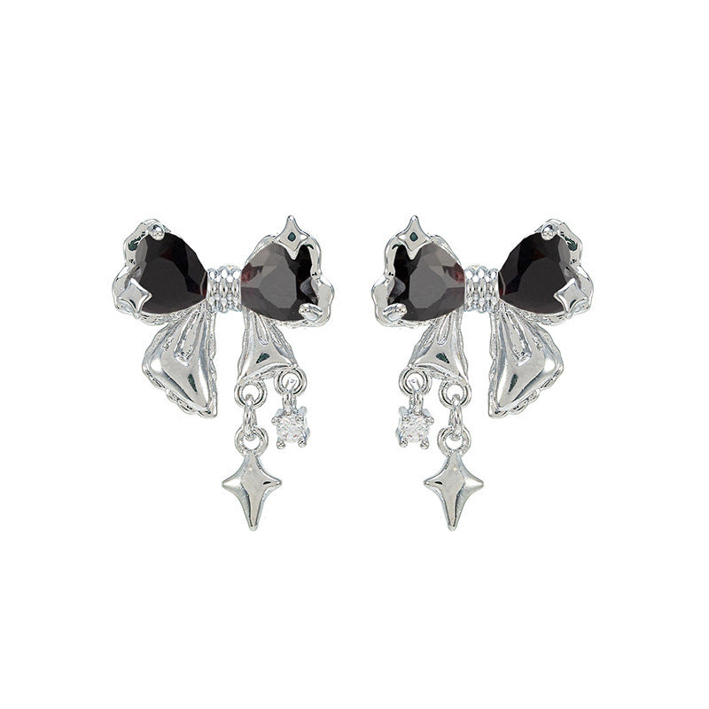 Boucles d'oreilles à tige avec nœud d'astérisme pour femmes, conception d'intérêt particulier