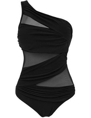 Bañador de talla grande para mujer.