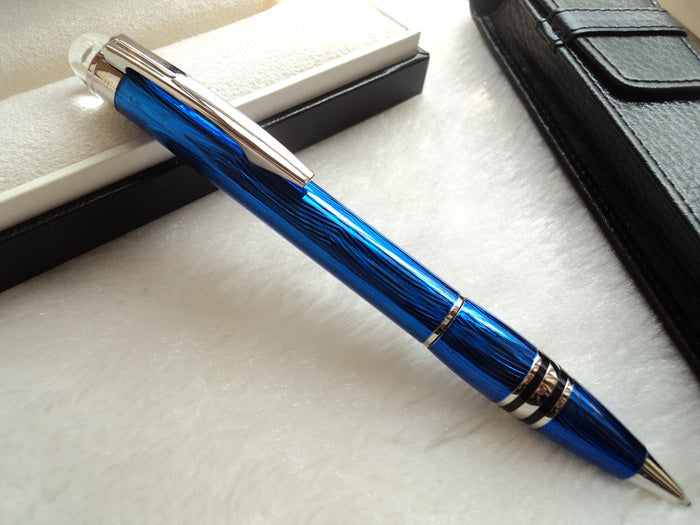 Interstellar Crystal Head Series Bolígrafo Roller de metal Pluma estilográfica Pluma estilográfica clásica de carbono