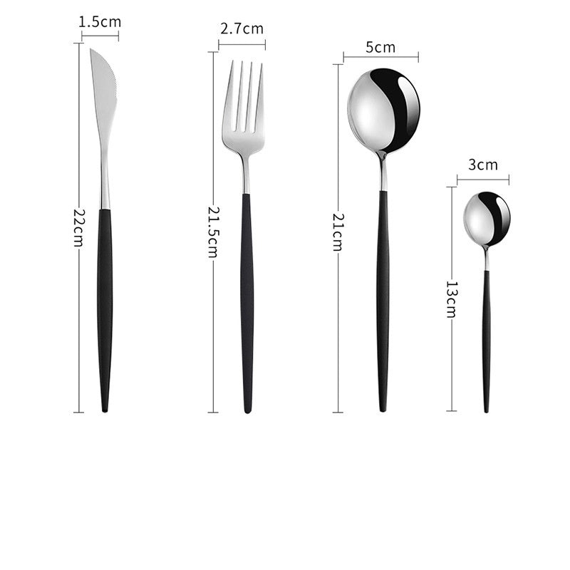 ensemble de cuillères en acier inoxydable de vaisselle