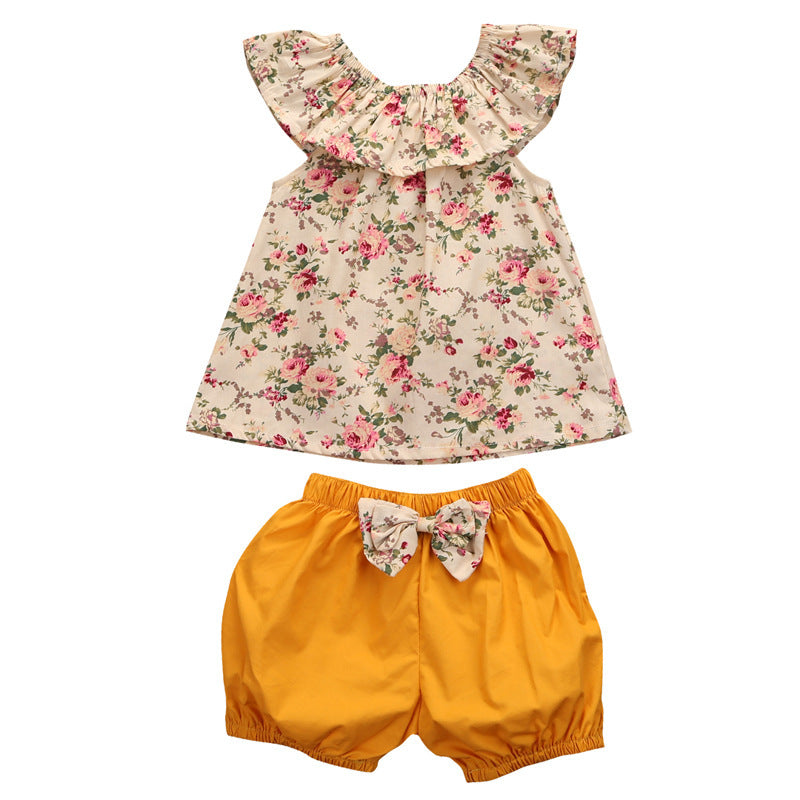 Vêtements d'été pour nouveau-né fille, tenues shorts