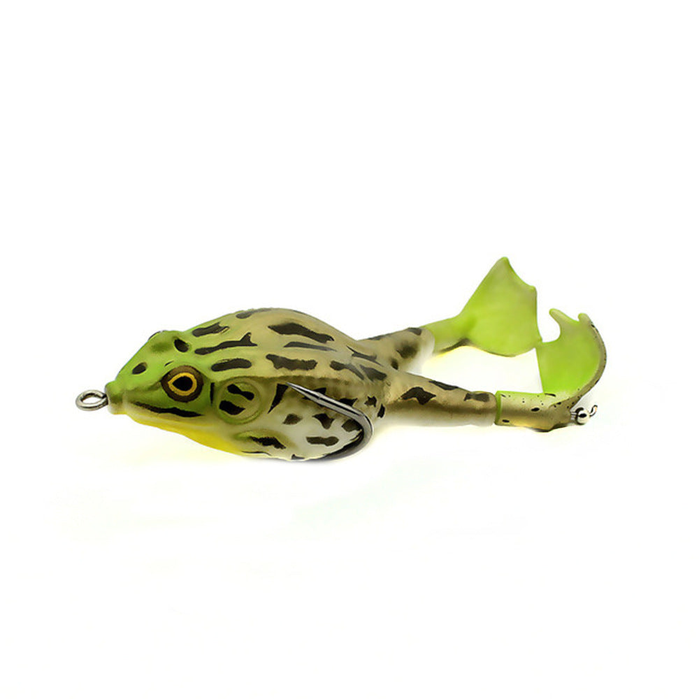 Appât souple grenouille à double hélice