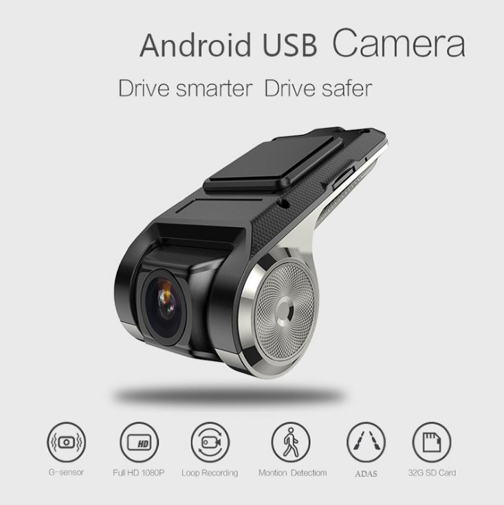 Enregistreur de conduite Usb, grand écran Android, navigation, wifi, surveillance du stationnement 