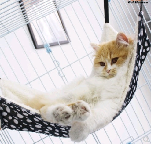 Chat chat hamac suspendu nid chat cage avec hamac suspendu lit pour chat litière pour chat balançoire chaud lit suspendu quatre saisons tapis pour chat