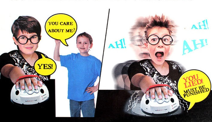 Mini Detector de mentiras de descarga eléctrica para toda la persona, juego de mesa ordenado, máquina de fiesta, juguete de descompresión de gran aventura que habla la verdad