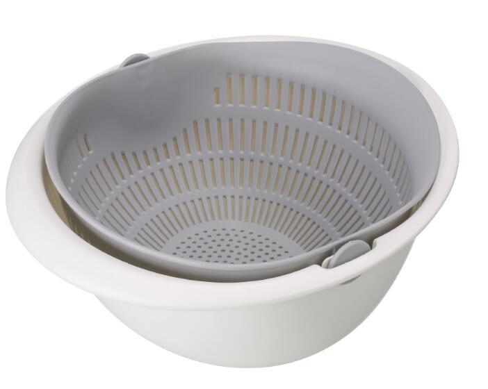 Panier de vidange d'évier à Double vaisselle, panier de fruits de lavage de panoramique de cuisine