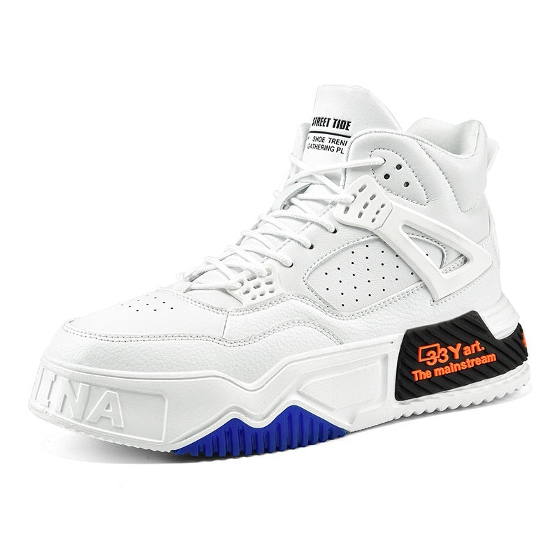 Chaussures de marée montantes, bottes de Combat pour étudiants, baskets à plateforme