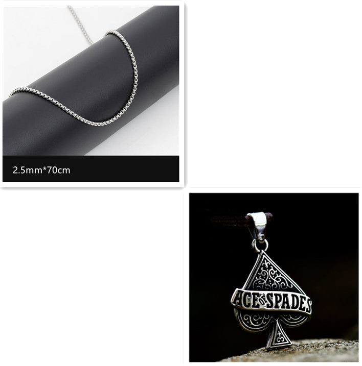 Fashion Retro Distressed Letters Pendant