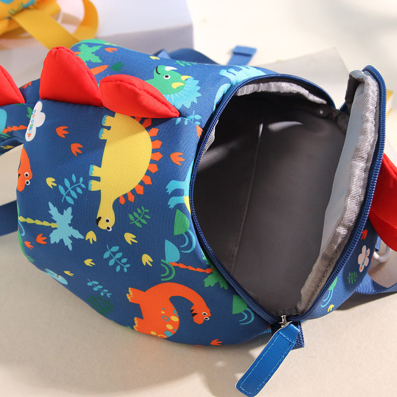 Sac d'école de dinosaure de dessin animé Anti-perte pour enfants, sac à dos de maternelle
