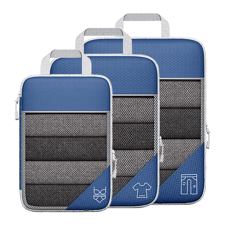 Le voyage peut être un sac de rangement à Compression, costume avec sac à chaussures, organisation visuelle des bagages en maille