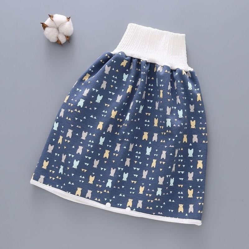 Jupe couche bébé en coton et fibre de bambou