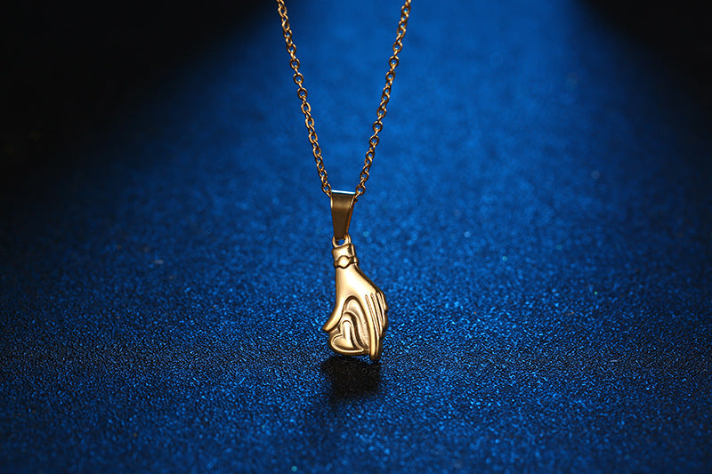 Women's Fashion Casual Hand-held Love Necklace