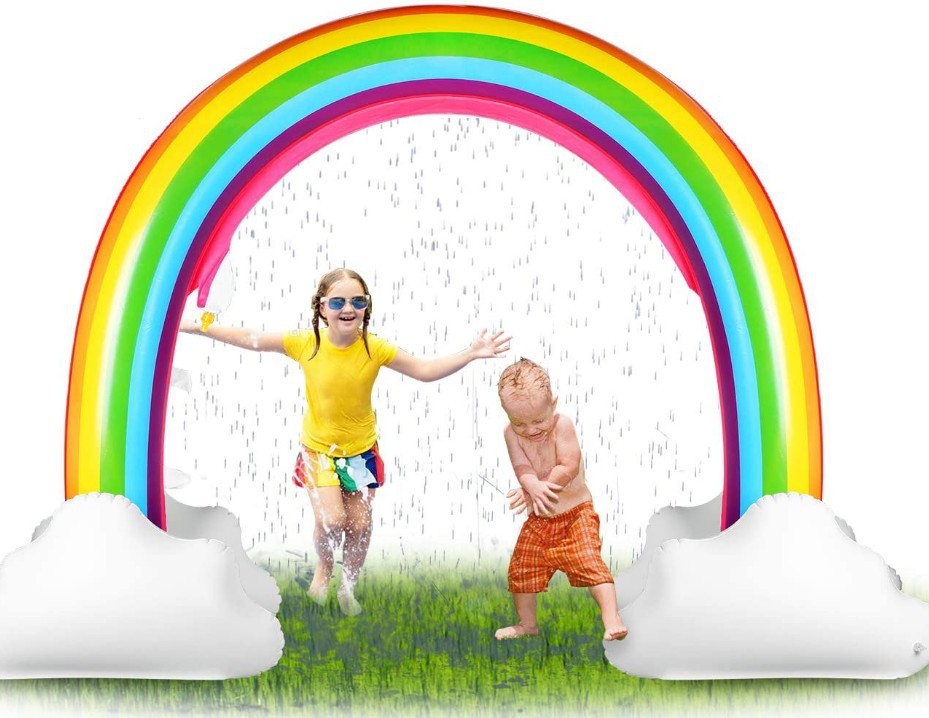Aspersor inflable del arco iris