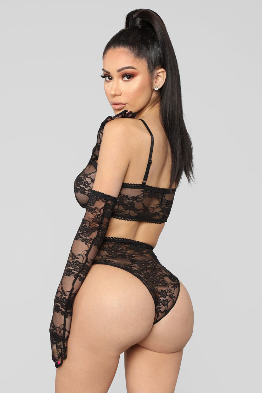 Camisón de encaje de lencería sexy