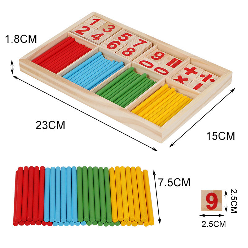 Jouets mathématiques en bois Montessori pour l’éducation précoce