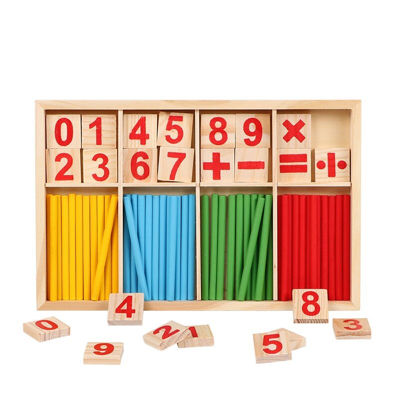 Jouets mathématiques en bois Montessori pour l’éducation précoce