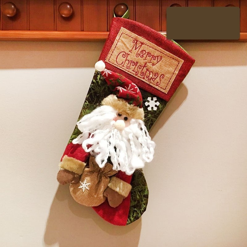 Cadeau de décoration de Noël bas de Noël