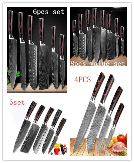 Ensemble spécial menuisier ensemble 6 pièces ensemble 8 pièces couteau couteau de Chef couteau de cuisine couteau de cuisine