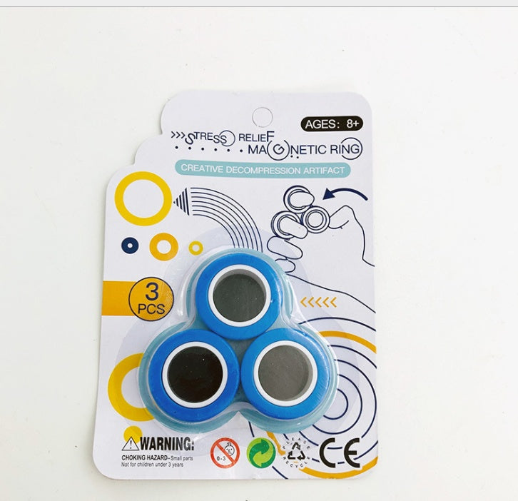 Anillo giratorio de dedo magnético