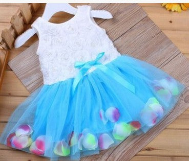 Vêtements d'été pour enfants fille, nouveau pétale, robe coréenne, robe de bébé