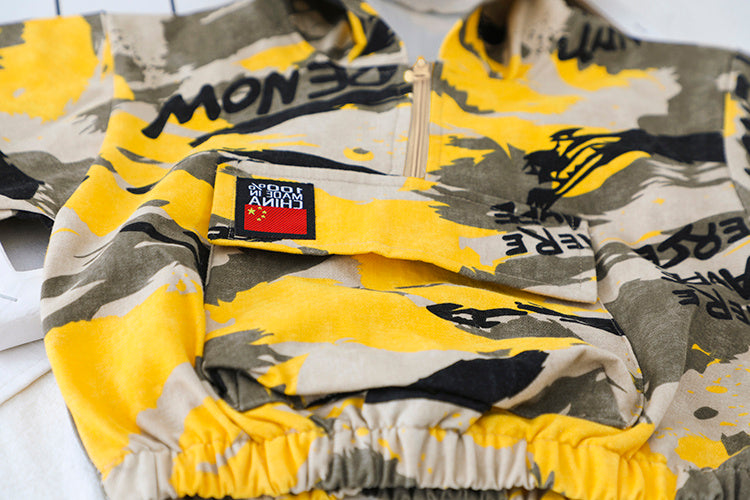 Vêtements pour enfants camouflage décontractés sauvages