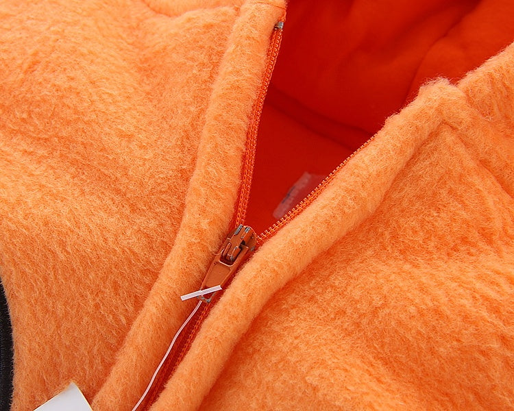Citrouille mignonne à capuche en coton