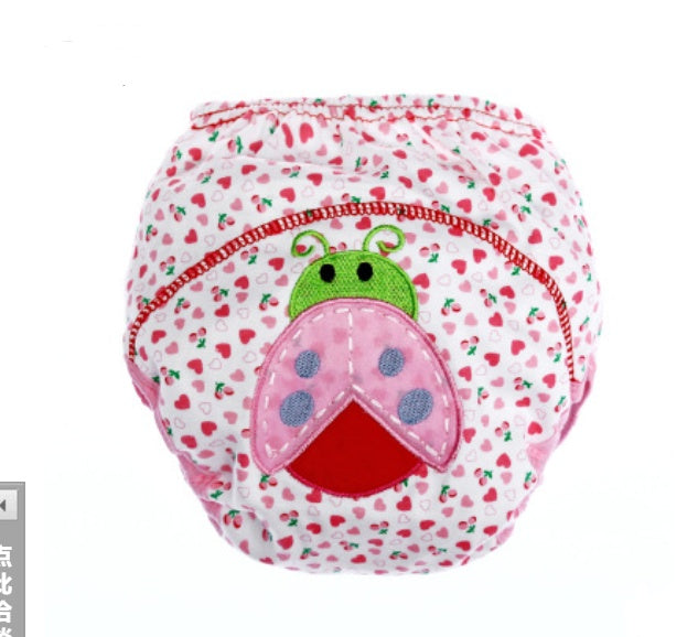 Pantalons à couches de dessin animé pour enfants, pantalons d'apprentissage pour bébés, pantalons d'entraînement respirants en coton pour nourrissons, couches lavables