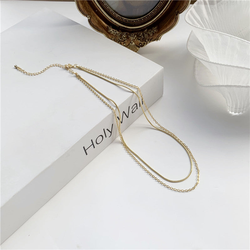 Collier de chaîne de clavicule personnalisé pour femme