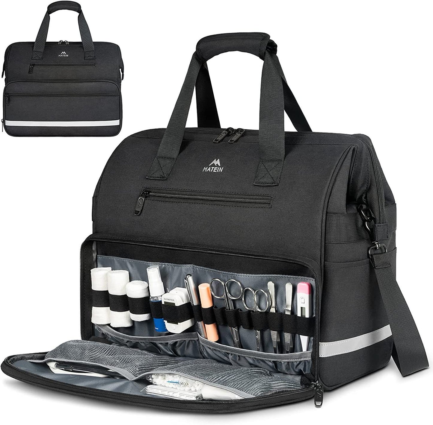 Kit de herramientas de pinzas de gasa organizadora de gran capacidad