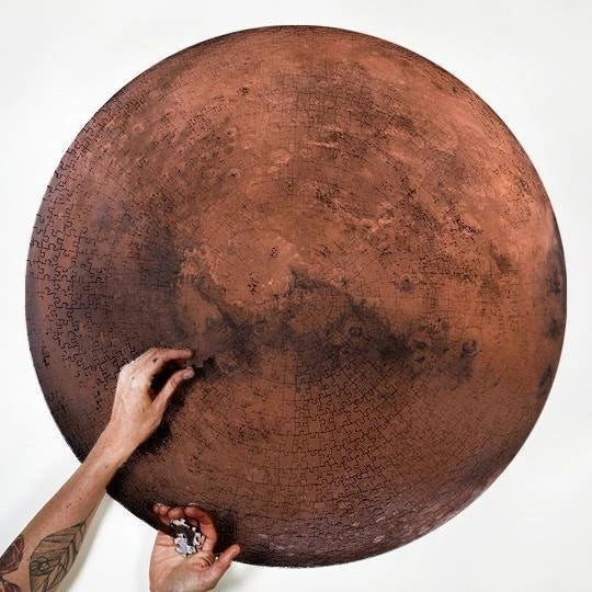 Rompecabezas de Luna/Tierra, 1000 piezas, grande, redondo, espacio completo, para adultos, desafiante y divertido