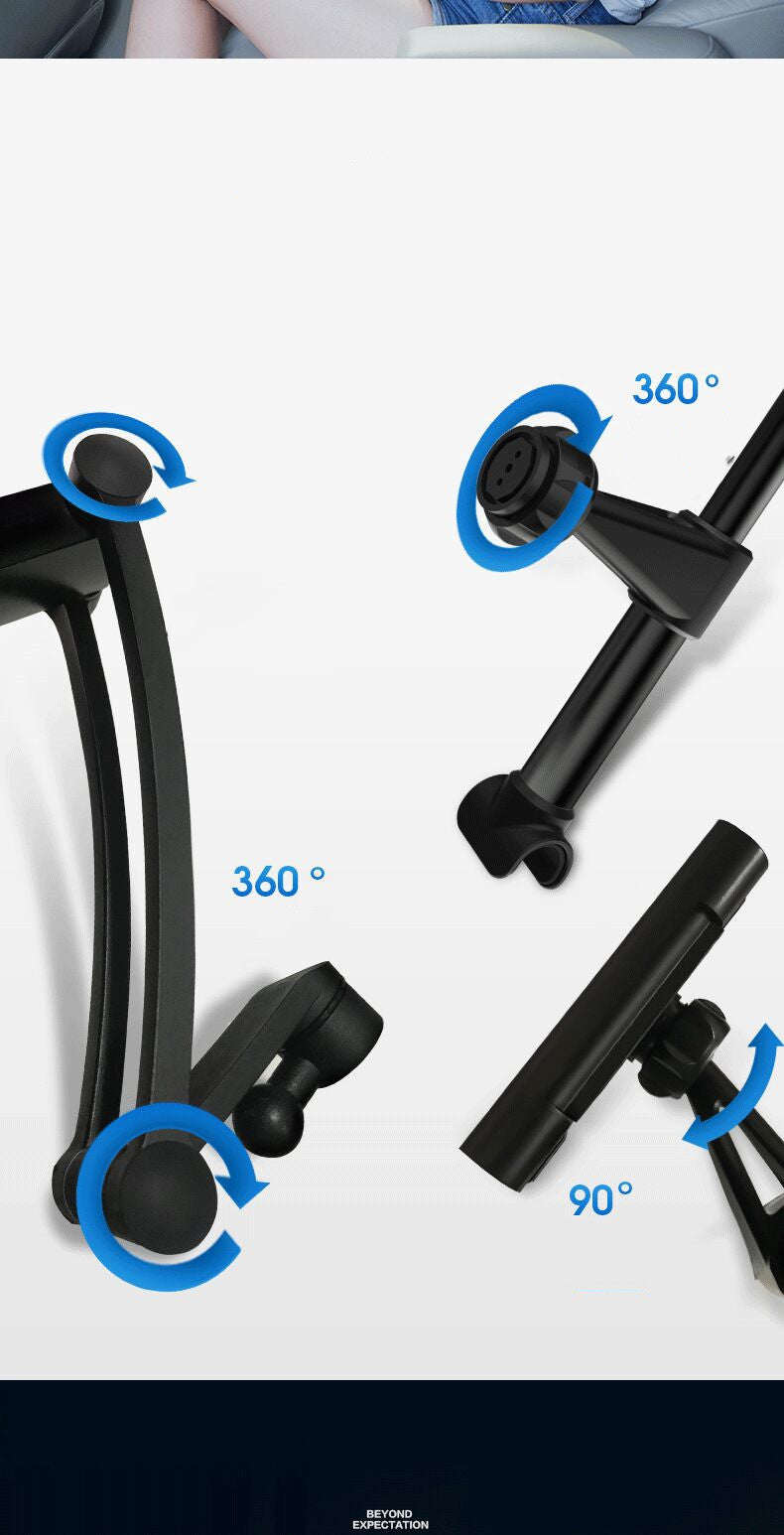 Compatible con Apple, Soporte para teléfono y Tablet para automóvil, Soporte para iPad Ajustable, Soporte para teléfono para automóvil para reposacabezas, Soporte para teléfono móvil con rotación de 360°