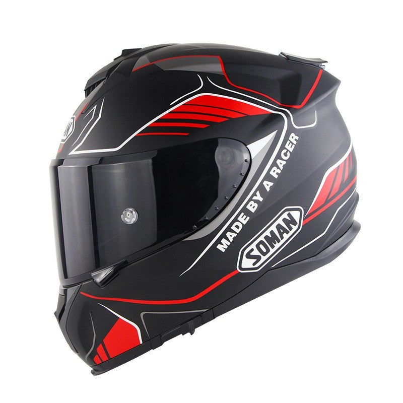 Casque intégral de moto, casque de moto à Double lentille, couverture complète