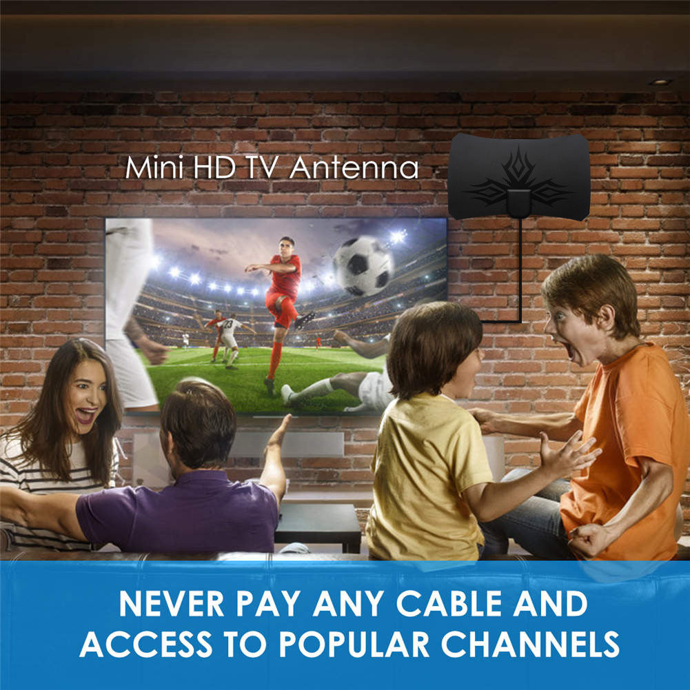 Antena HDTV con patrón de llama irregular