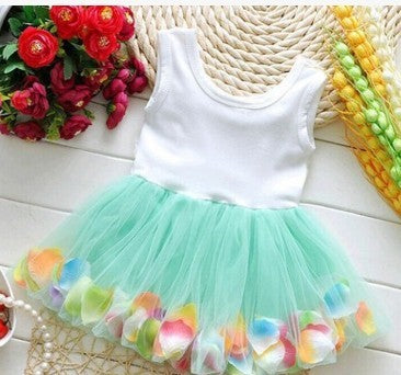 Vêtements d'été pour enfants fille, nouveau pétale, robe coréenne, robe de bébé