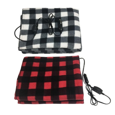 Couverture chauffante chaude pour voiture, série plaid rouge Explosion, 12v, pour l'automne et l'hiver